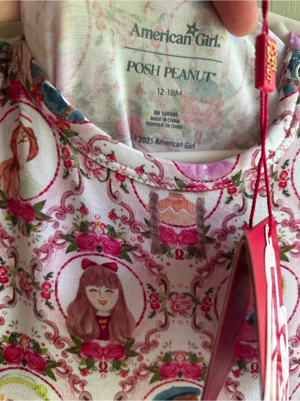 NWT Posh Peanut American Girl Doll Bodysuit dress - Picture 4 of 6